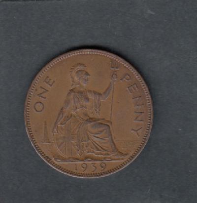 Beschrijving: 1 Penny  GEORGIUS VI  